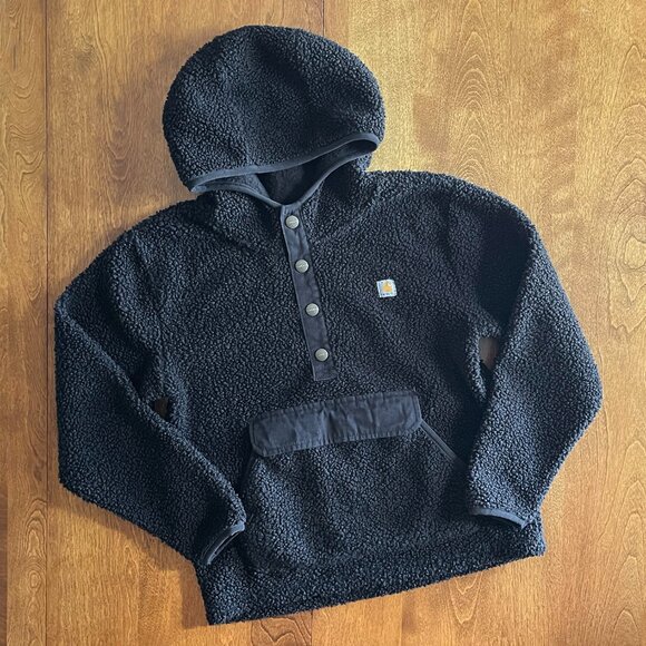 Carhartt Other - Carhartt half-snap fleece hoodie S 8-10